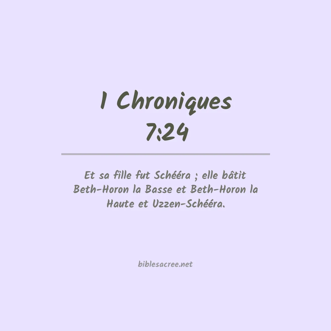 1 Chroniques - 7:24