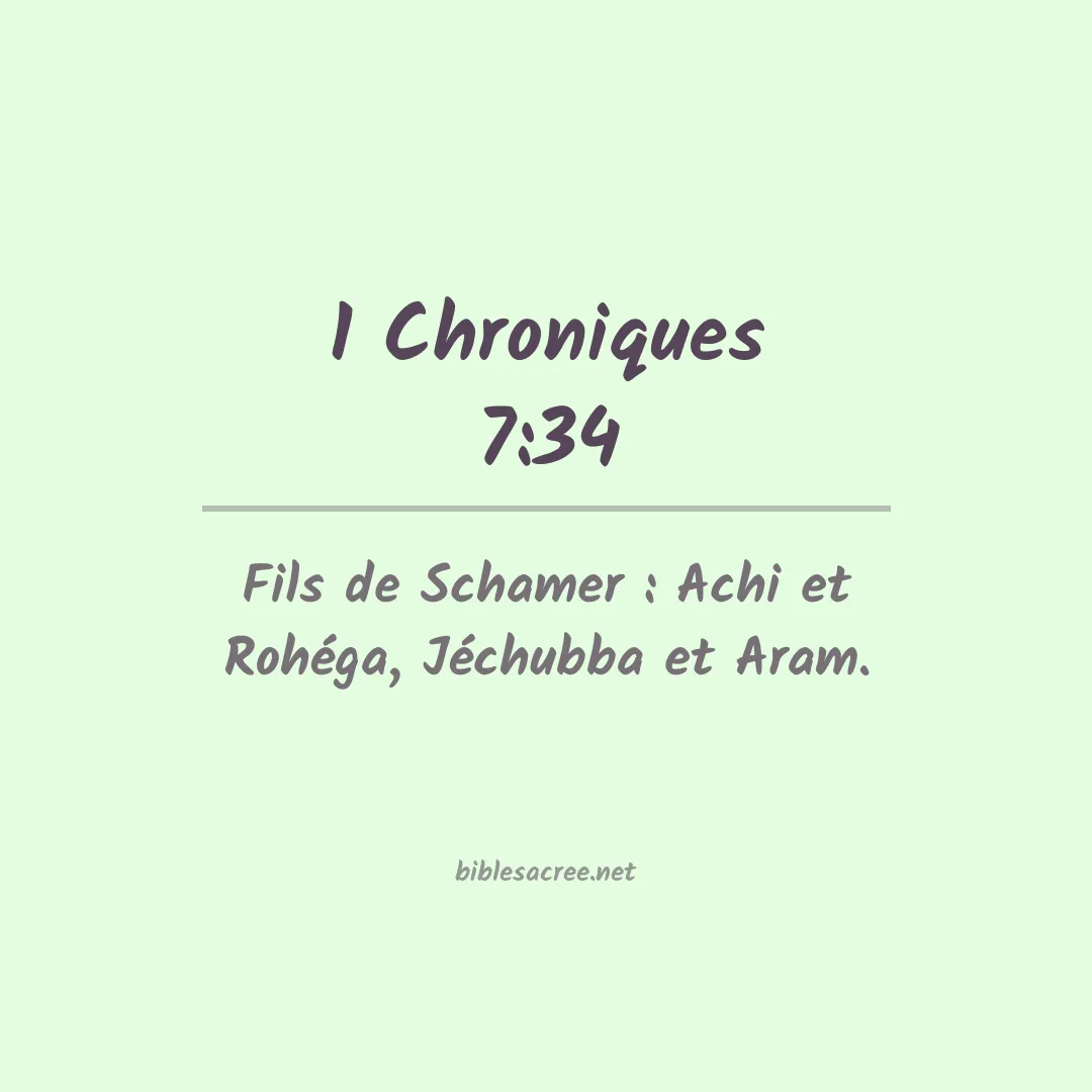 1 Chroniques - 7:34