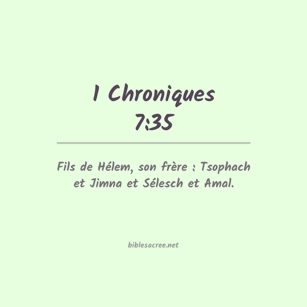1 Chroniques - 7:35