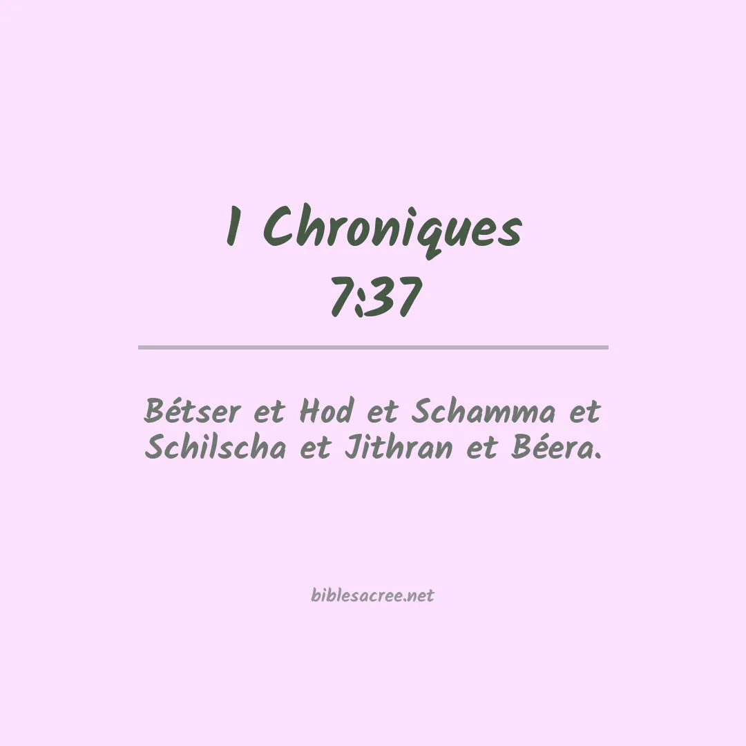 1 Chroniques - 7:37