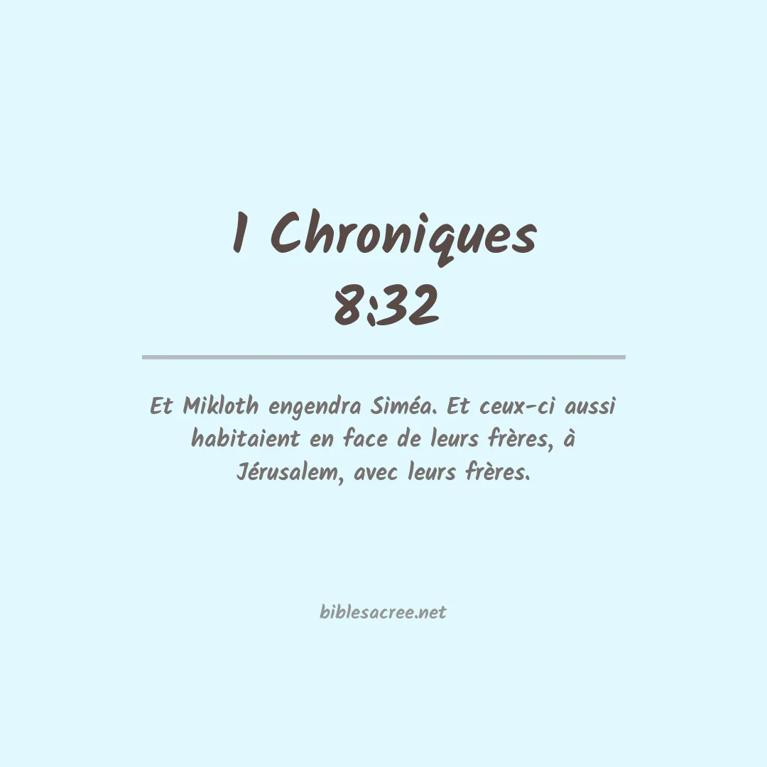 1 Chroniques - 8:32