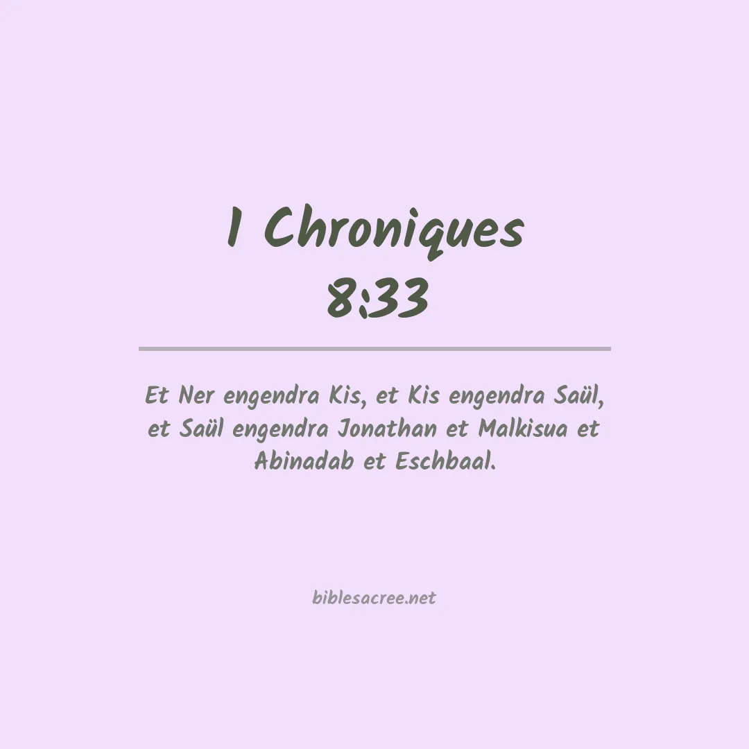 1 Chroniques - 8:33