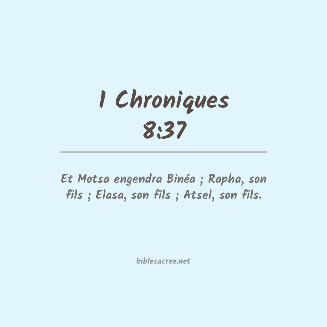 1 Chroniques - 8:37
