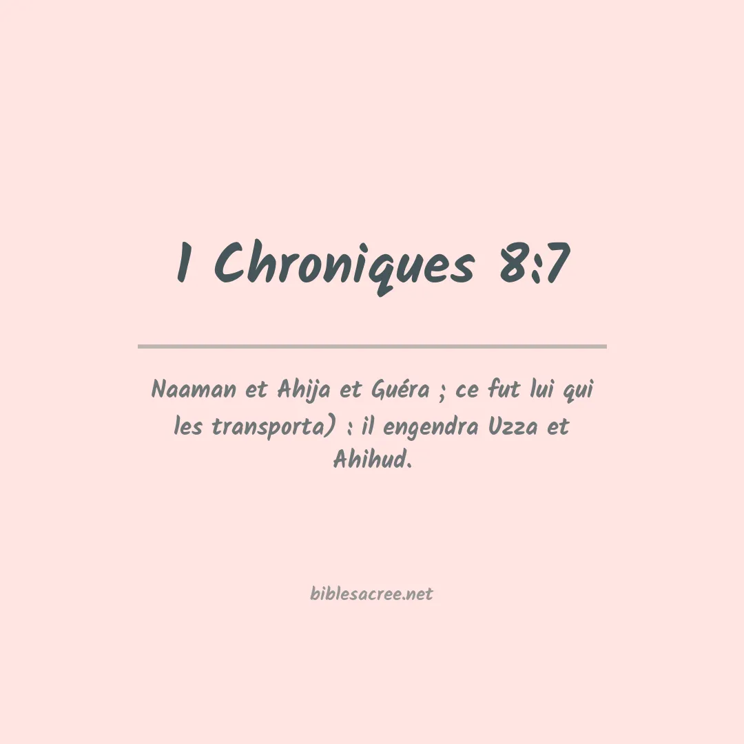 1 Chroniques - 8:7