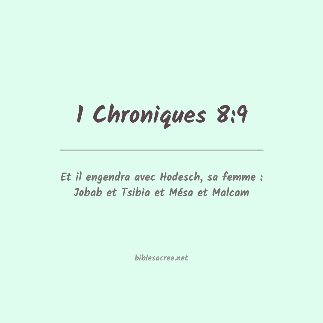 1 Chroniques - 8:9