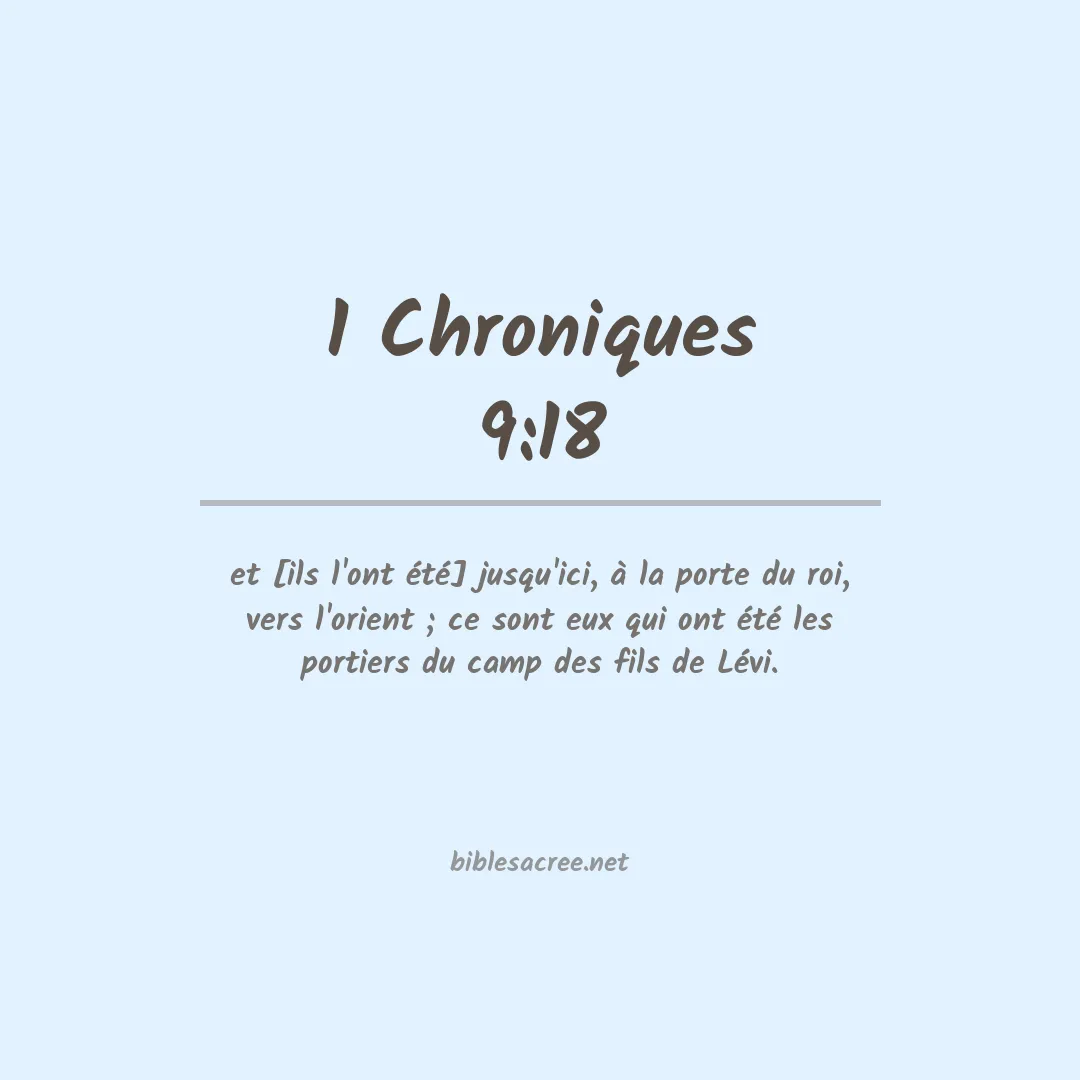 1 Chroniques - 9:18