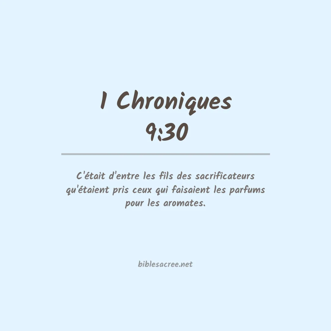 1 Chroniques - 9:30