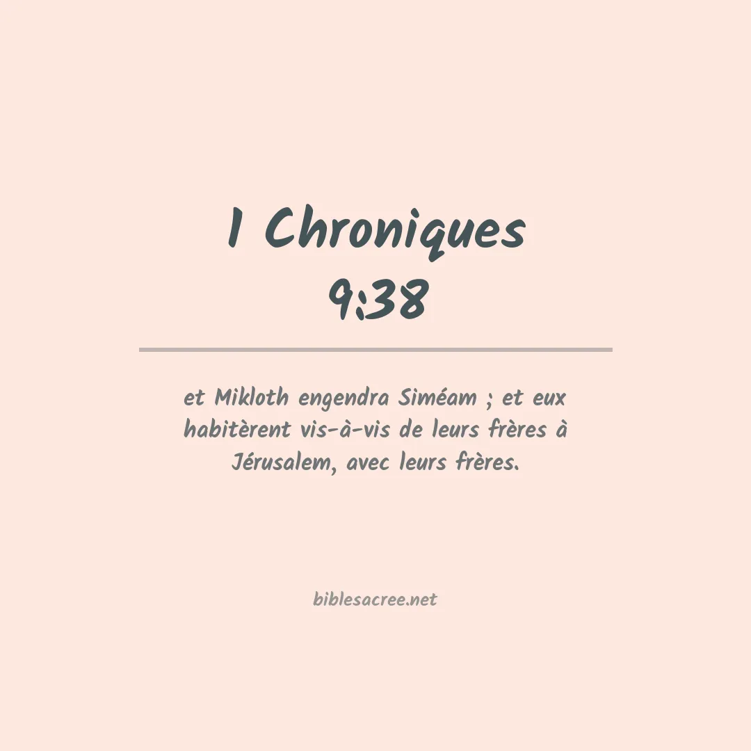 1 Chroniques - 9:38