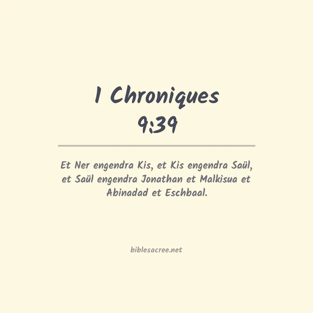 1 Chroniques - 9:39