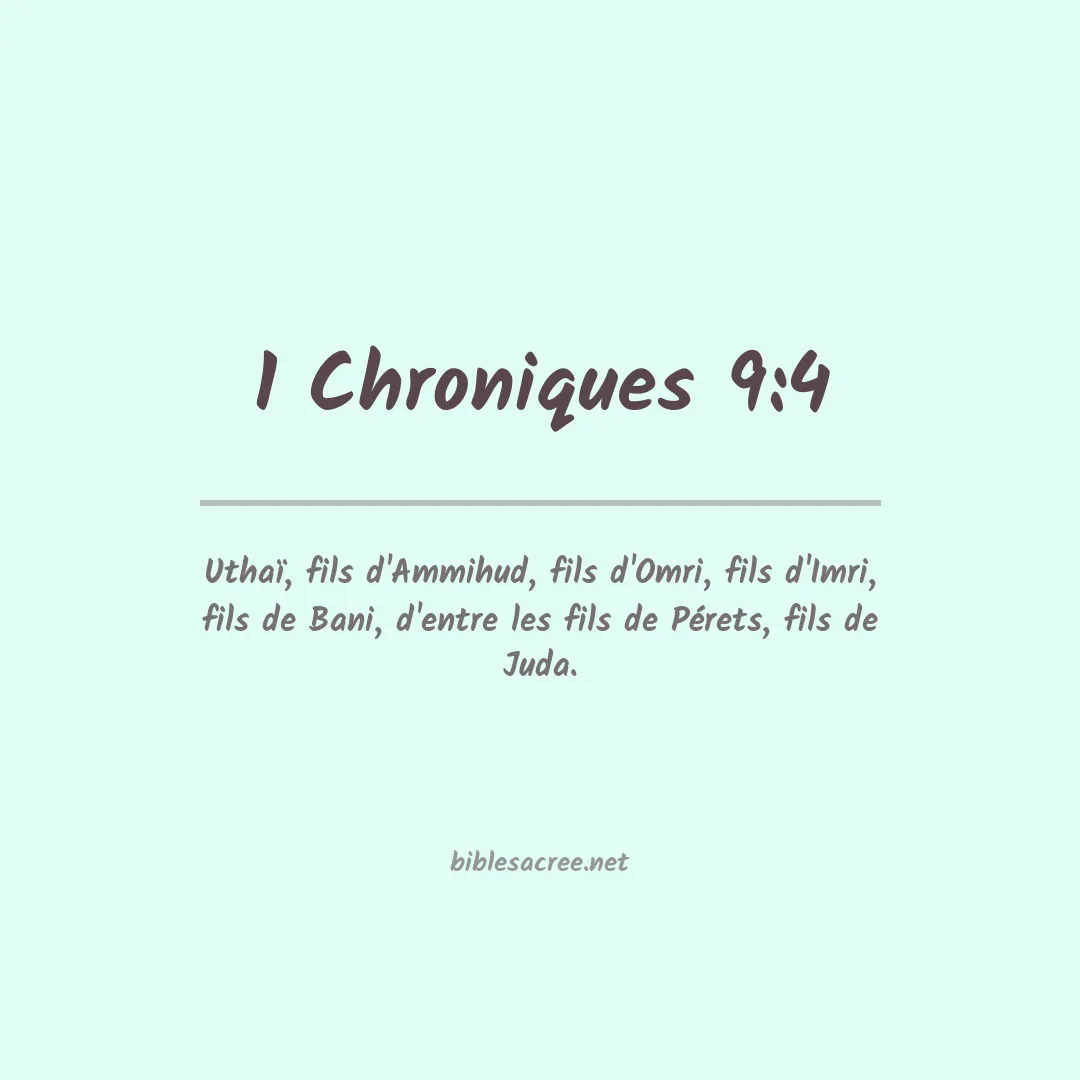 1 Chroniques - 9:4