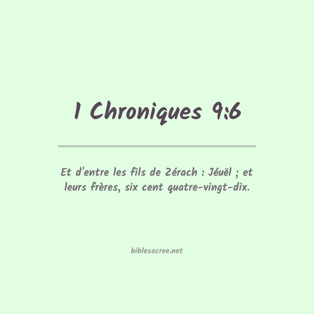 1 Chroniques - 9:6