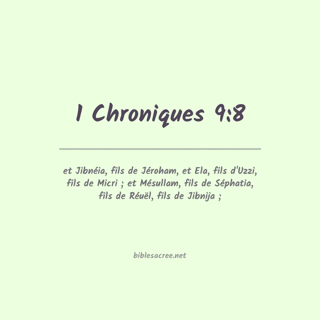 1 Chroniques - 9:8