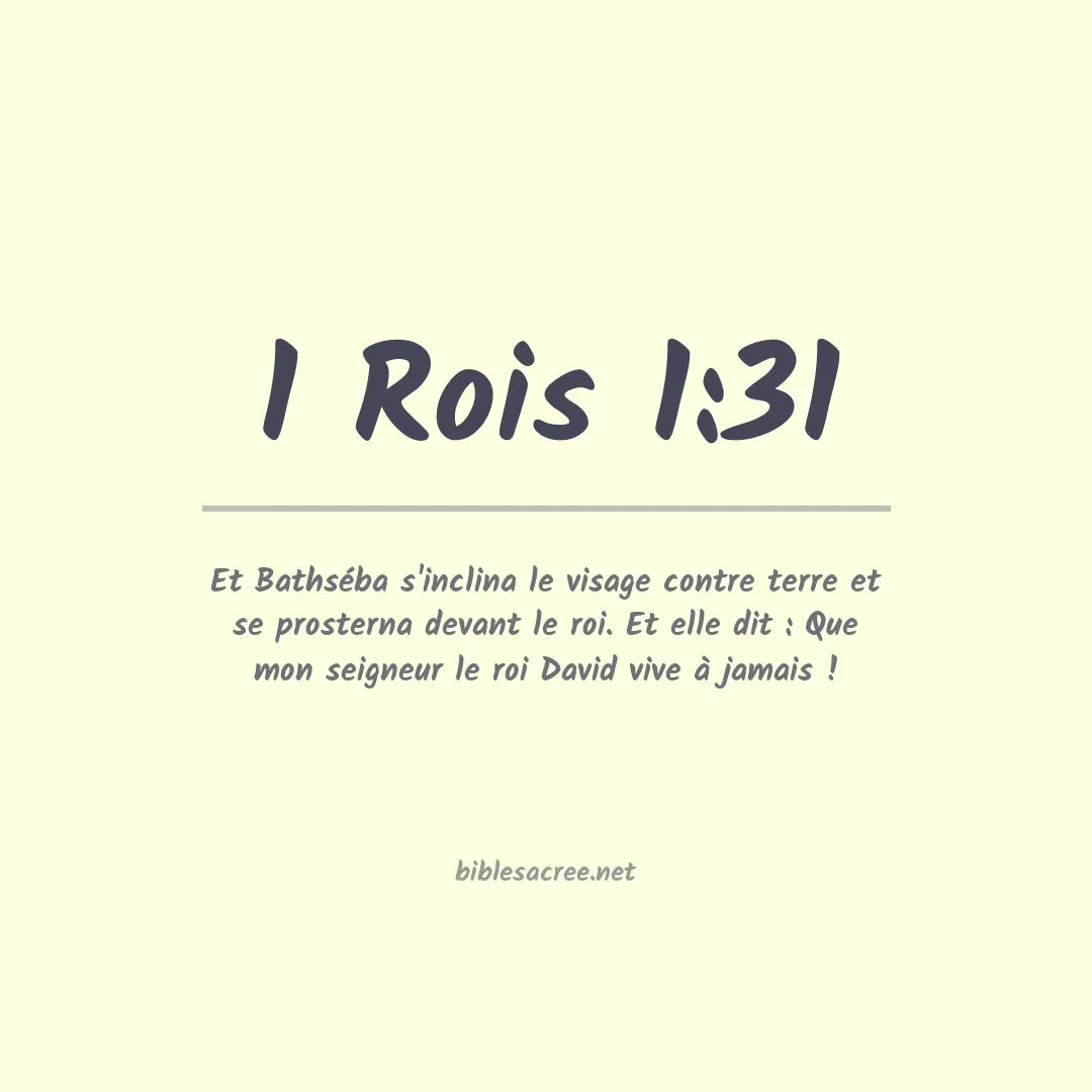 1 Rois - 1:31