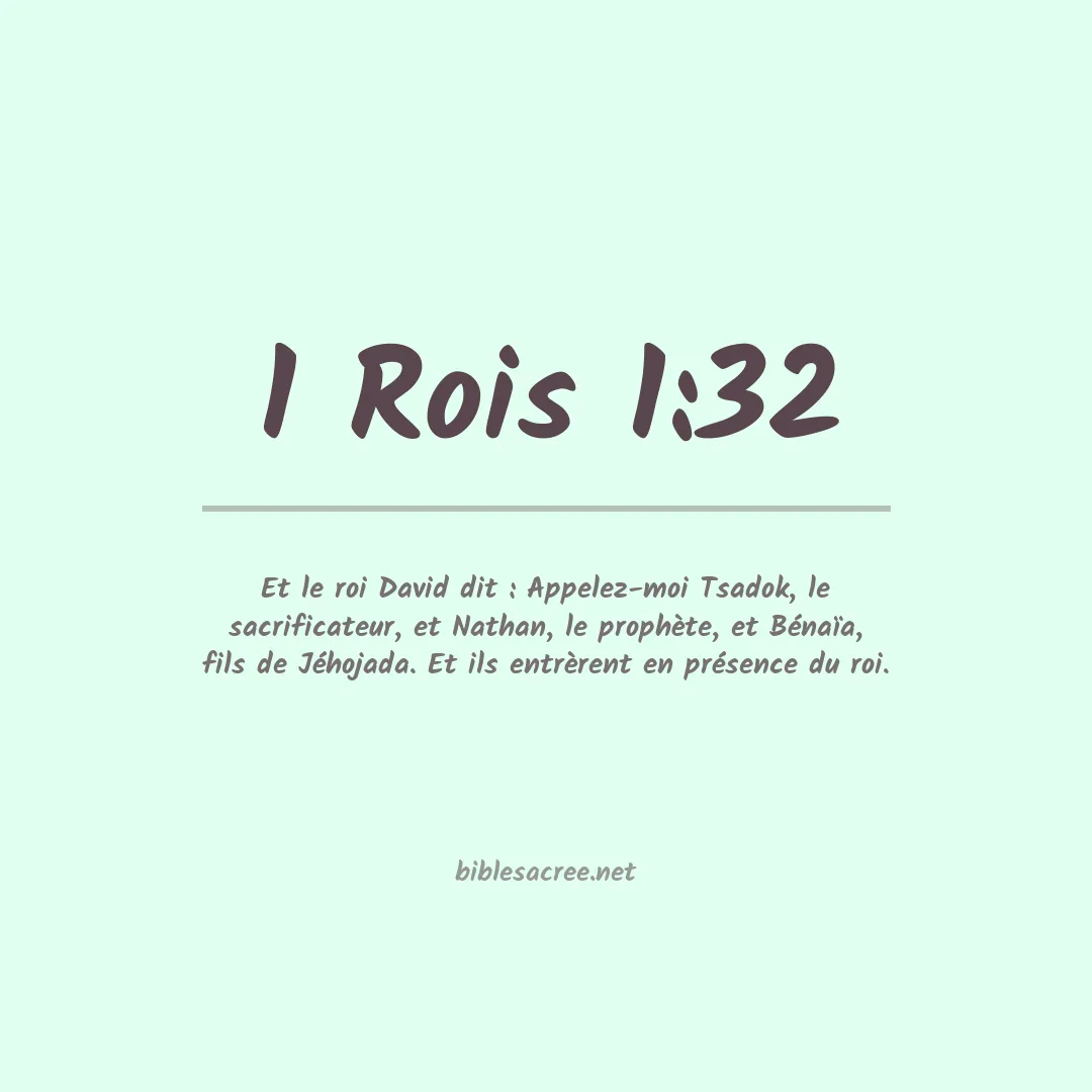 1 Rois - 1:32