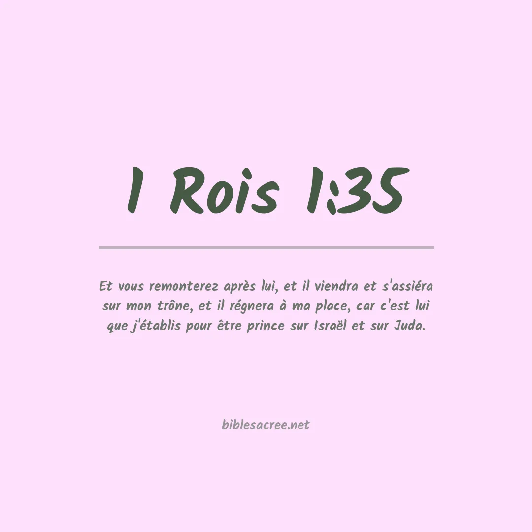 1 Rois - 1:35