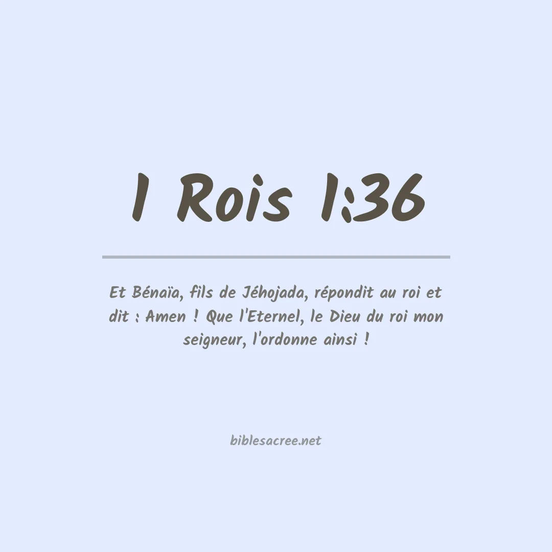 1 Rois - 1:36