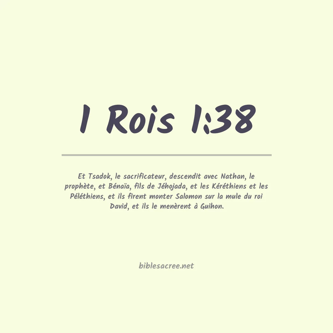 1 Rois - 1:38