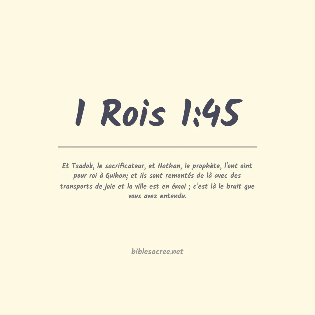 1 Rois - 1:45