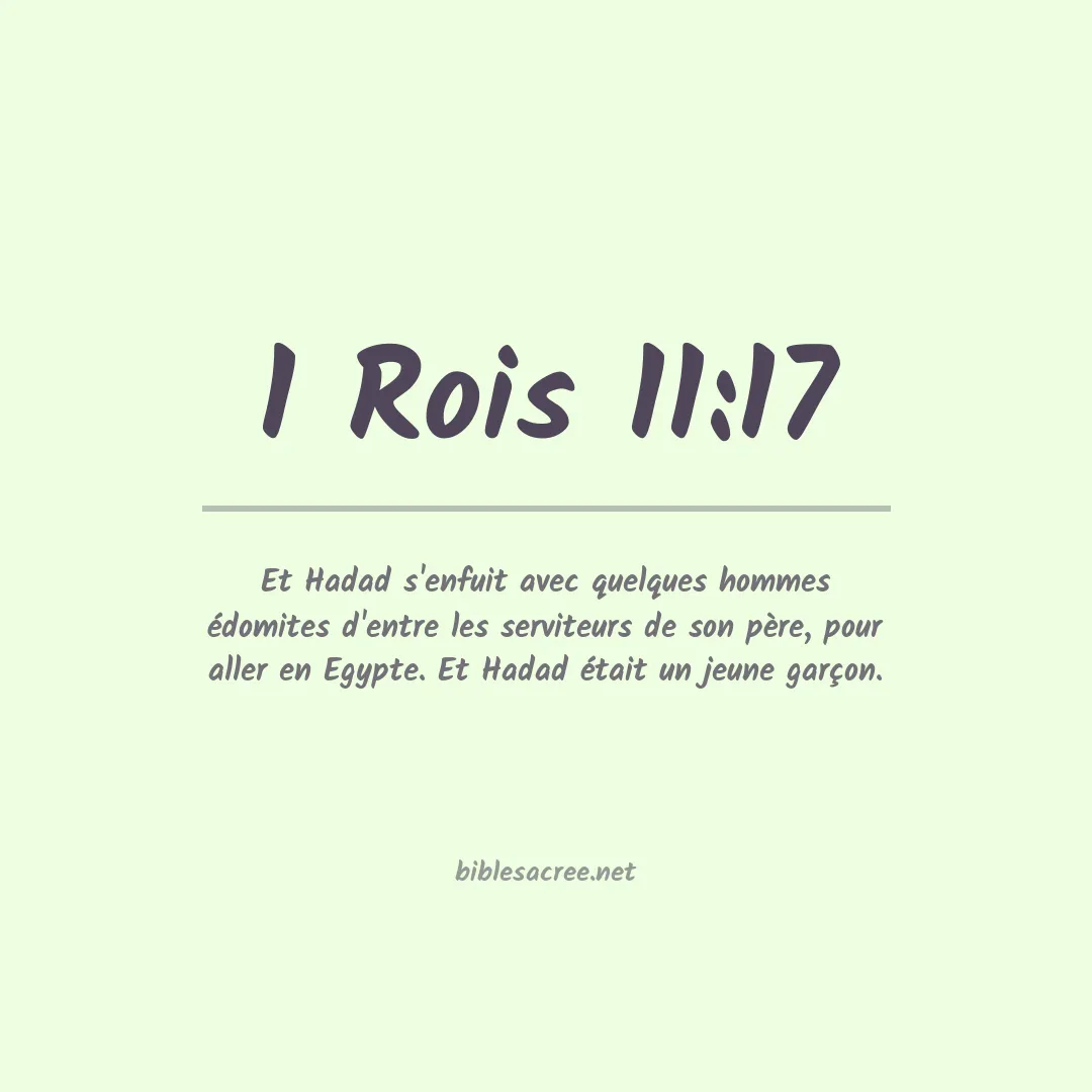 1 Rois - 11:17