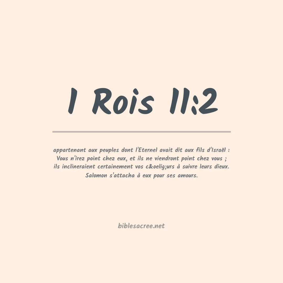 1 Rois - 11:2