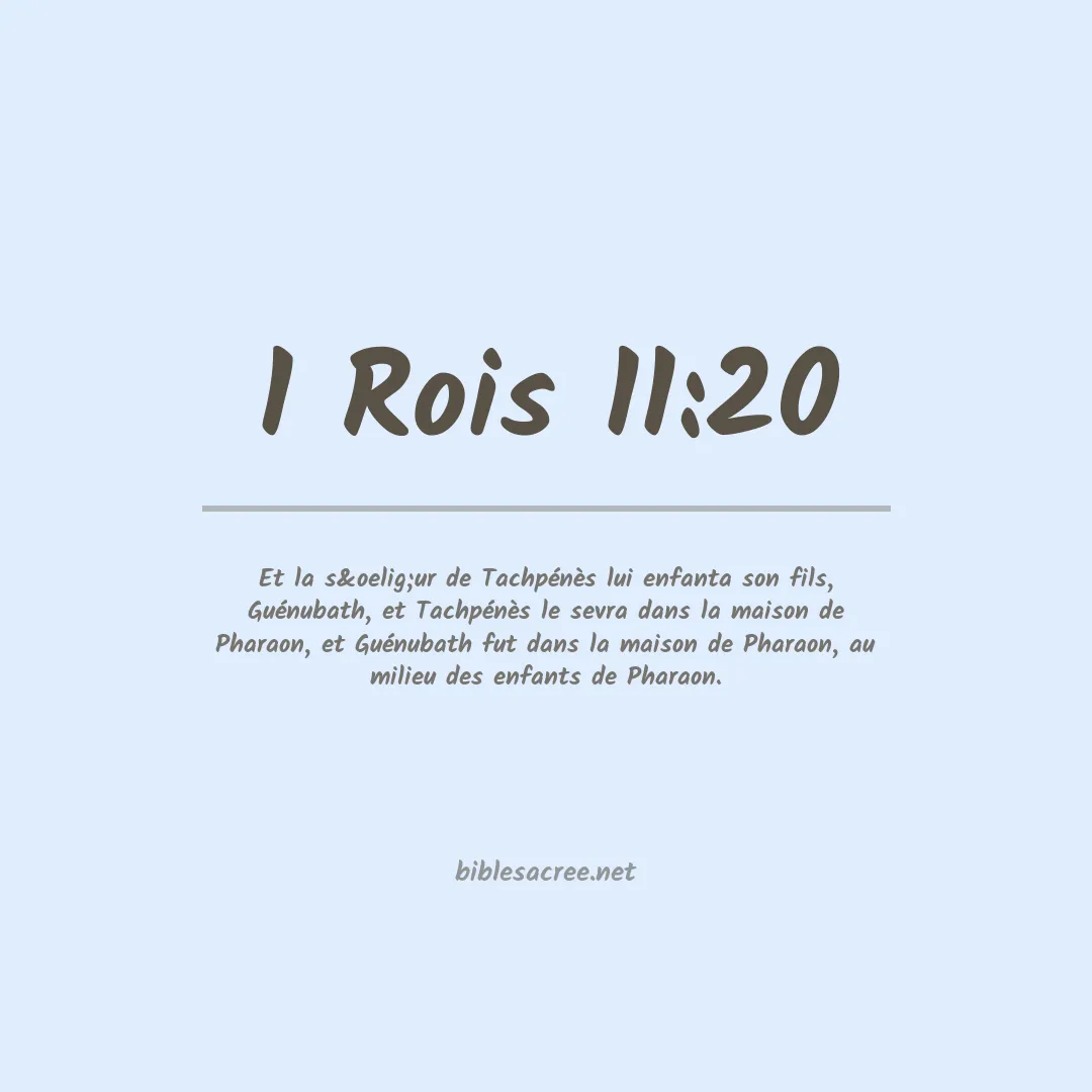 1 Rois - 11:20