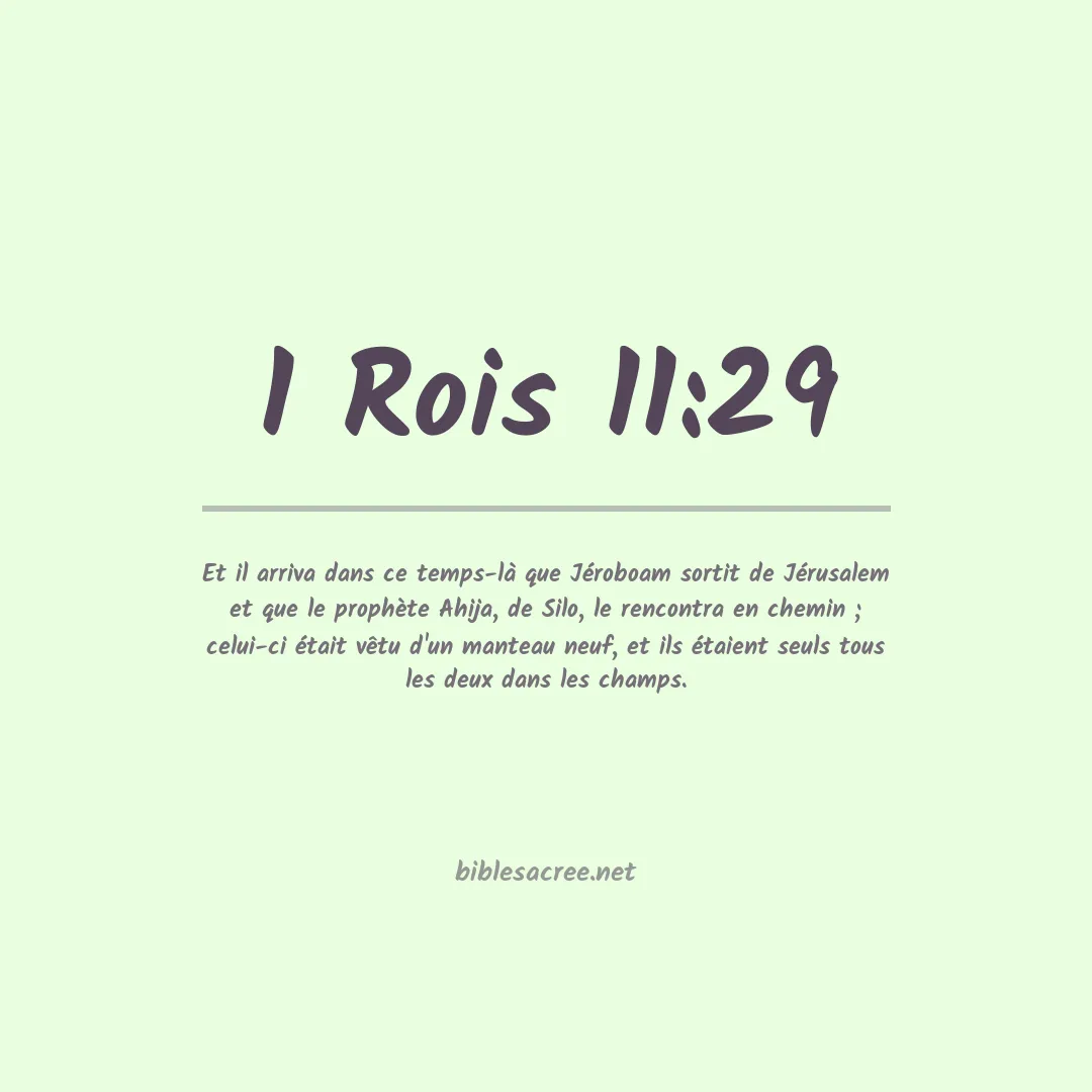 1 Rois - 11:29