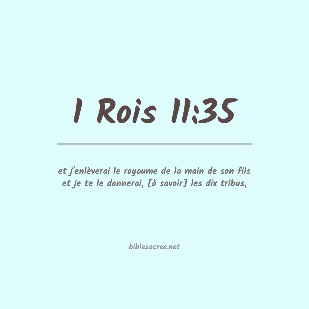 1 Rois - 11:35