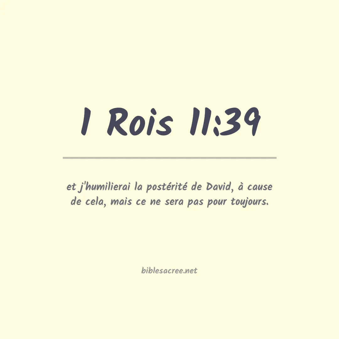 1 Rois - 11:39
