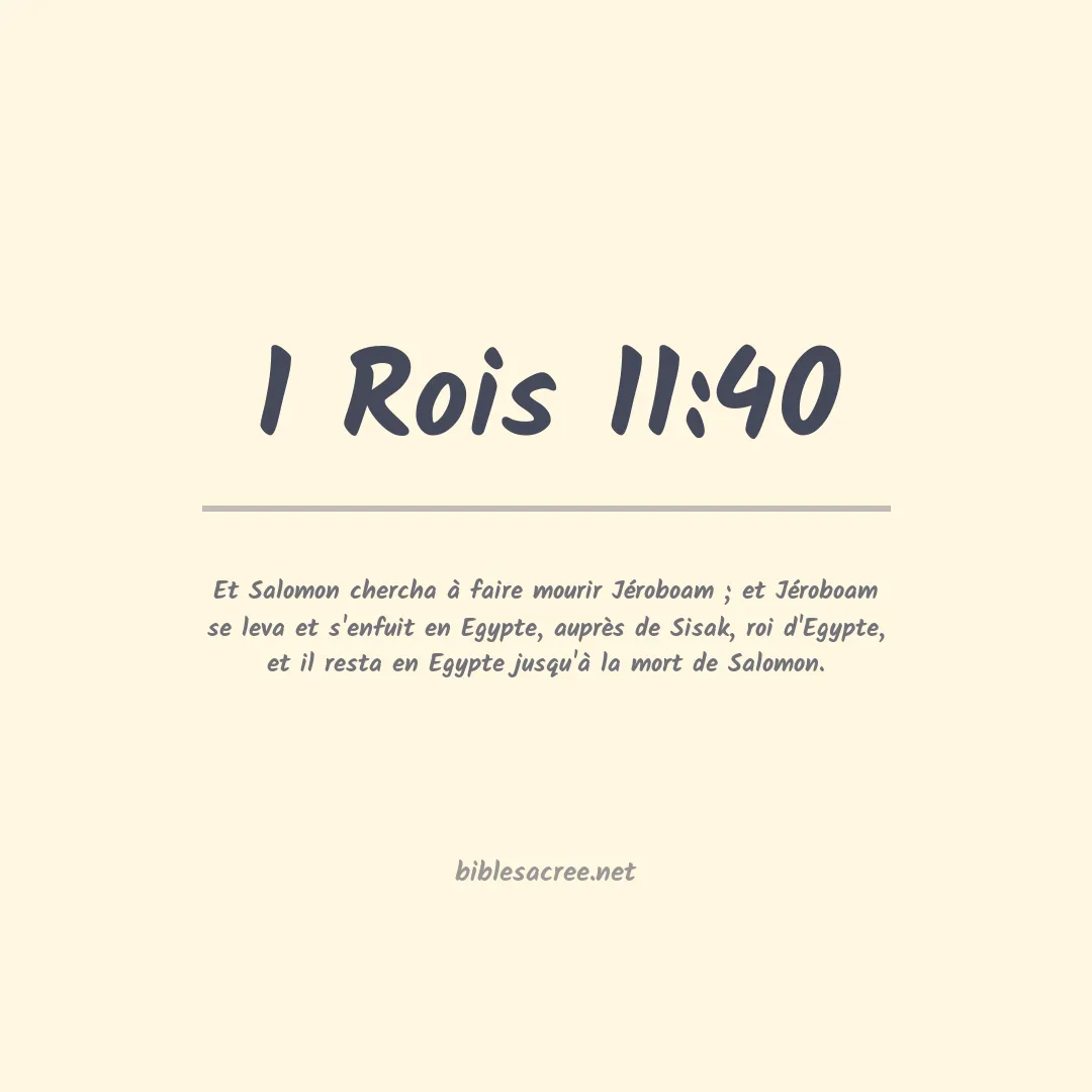 1 Rois - 11:40