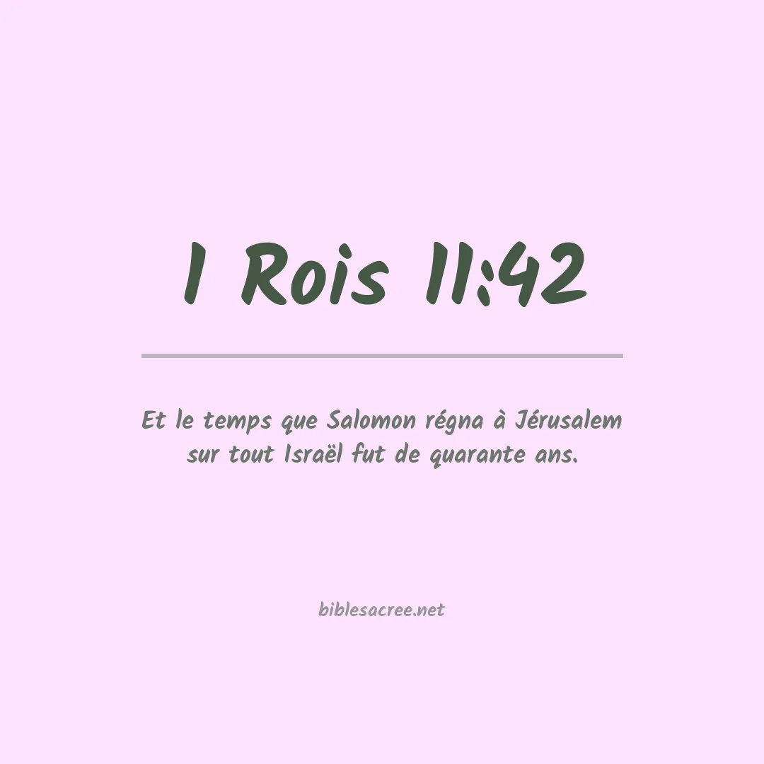 1 Rois - 11:42