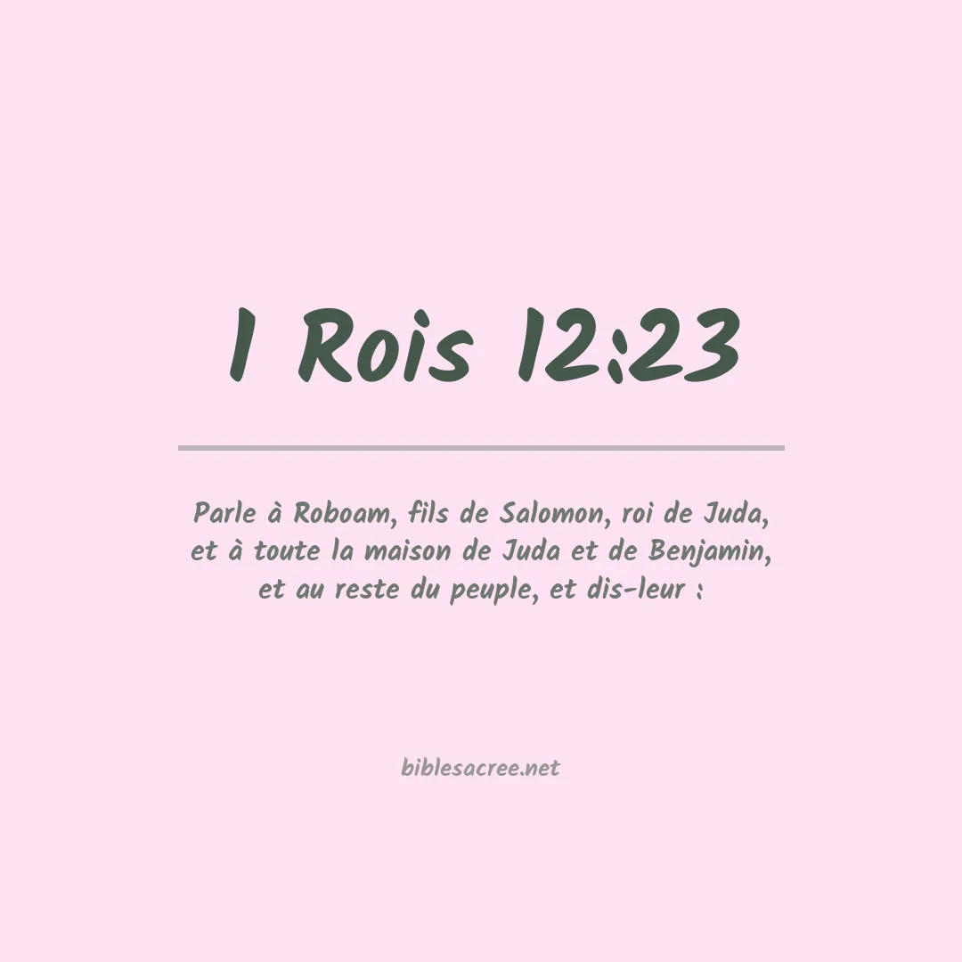 1 Rois - 12:23