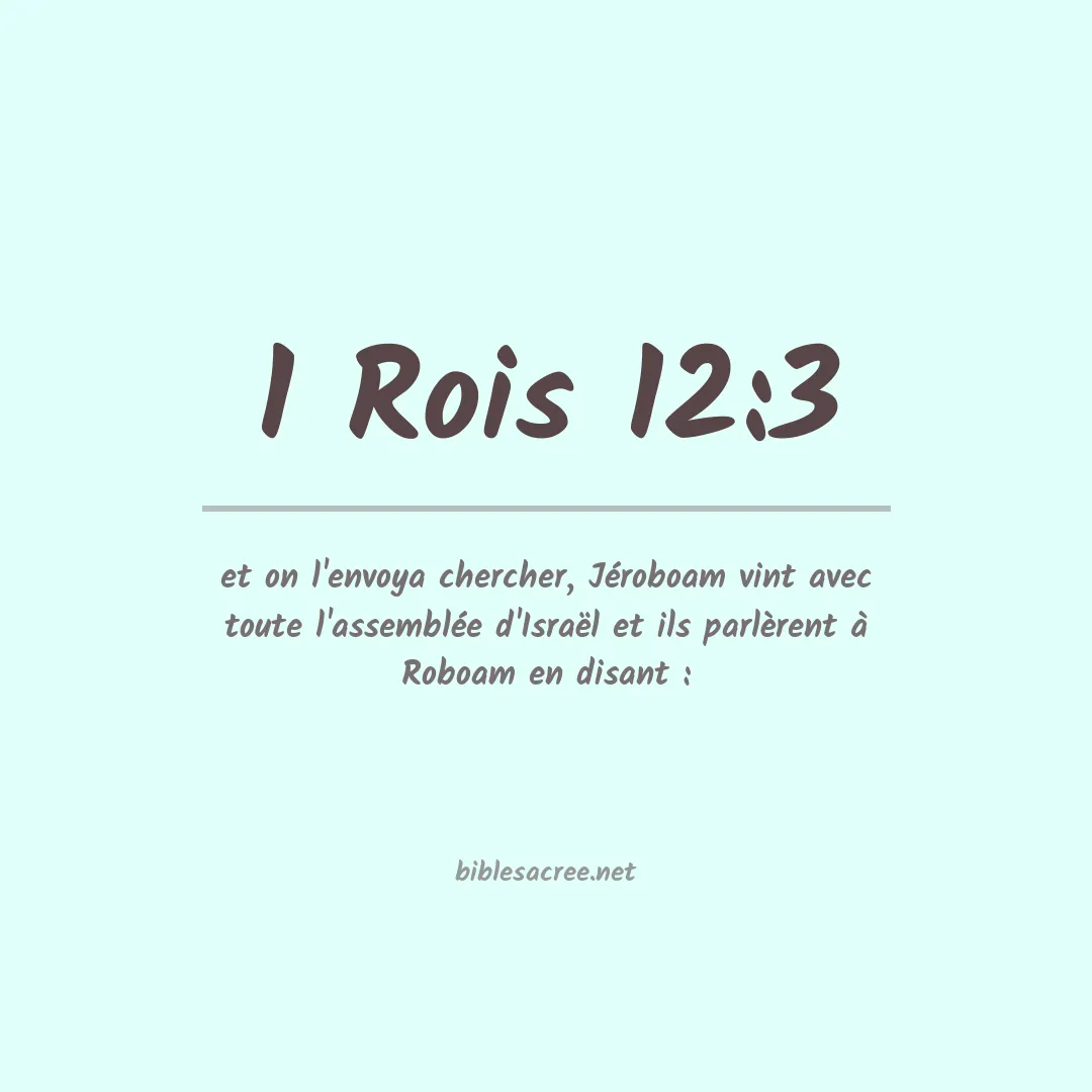 1 Rois - 12:3
