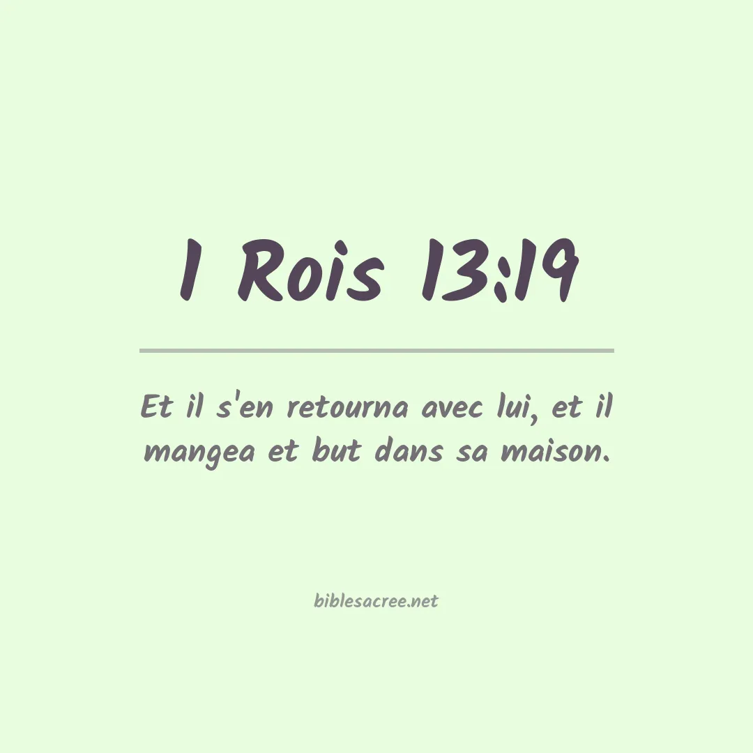 1 Rois - 13:19