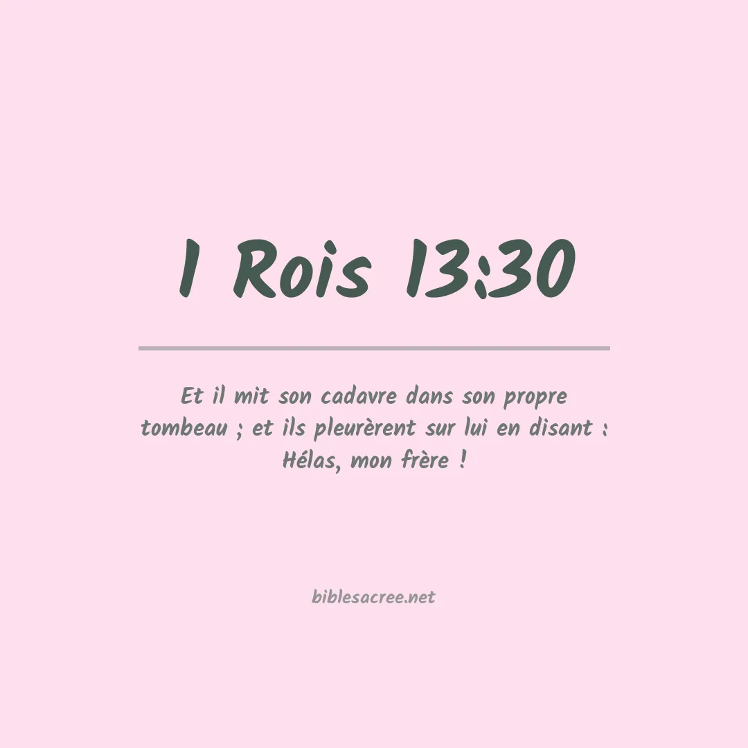 1 Rois - 13:30