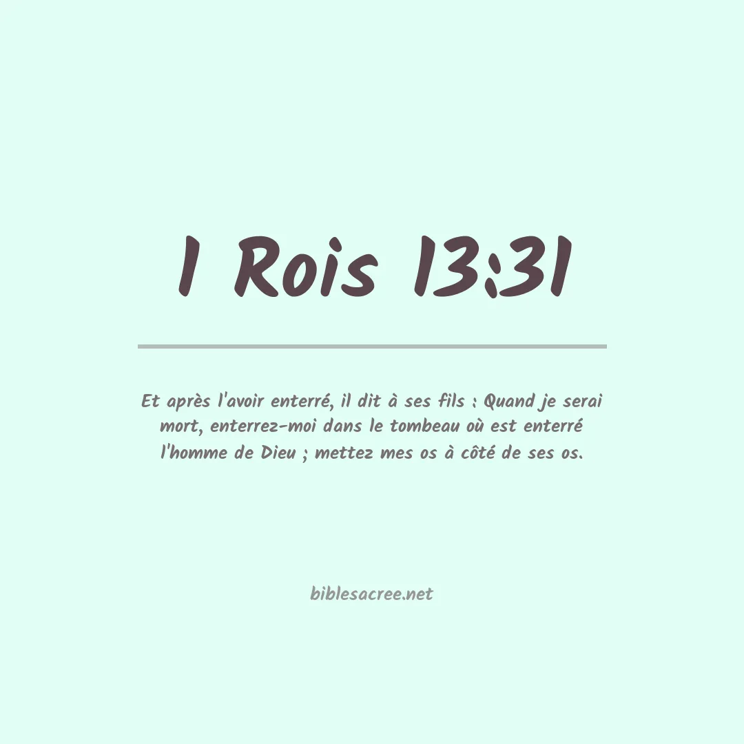 1 Rois - 13:31