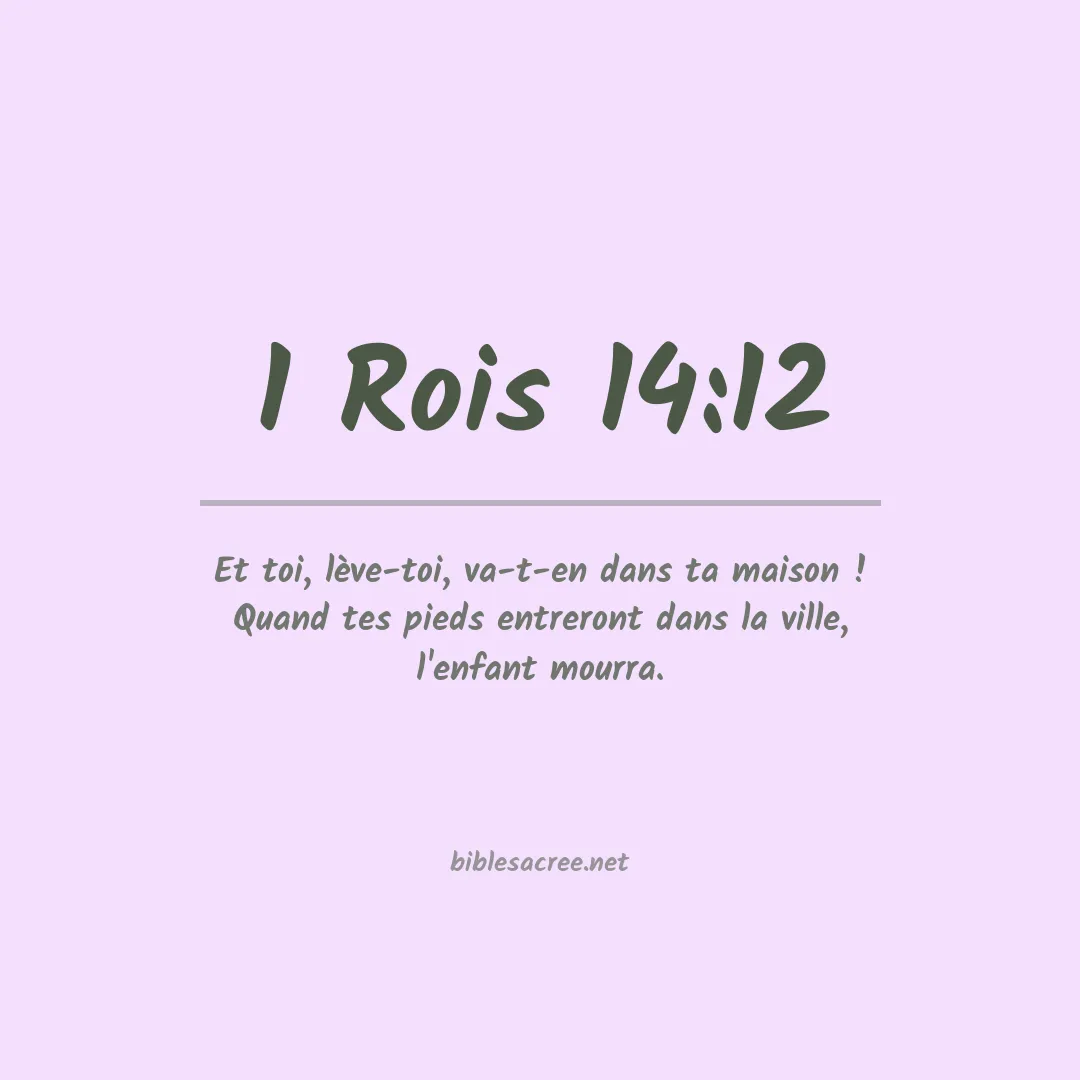 1 Rois - 14:12