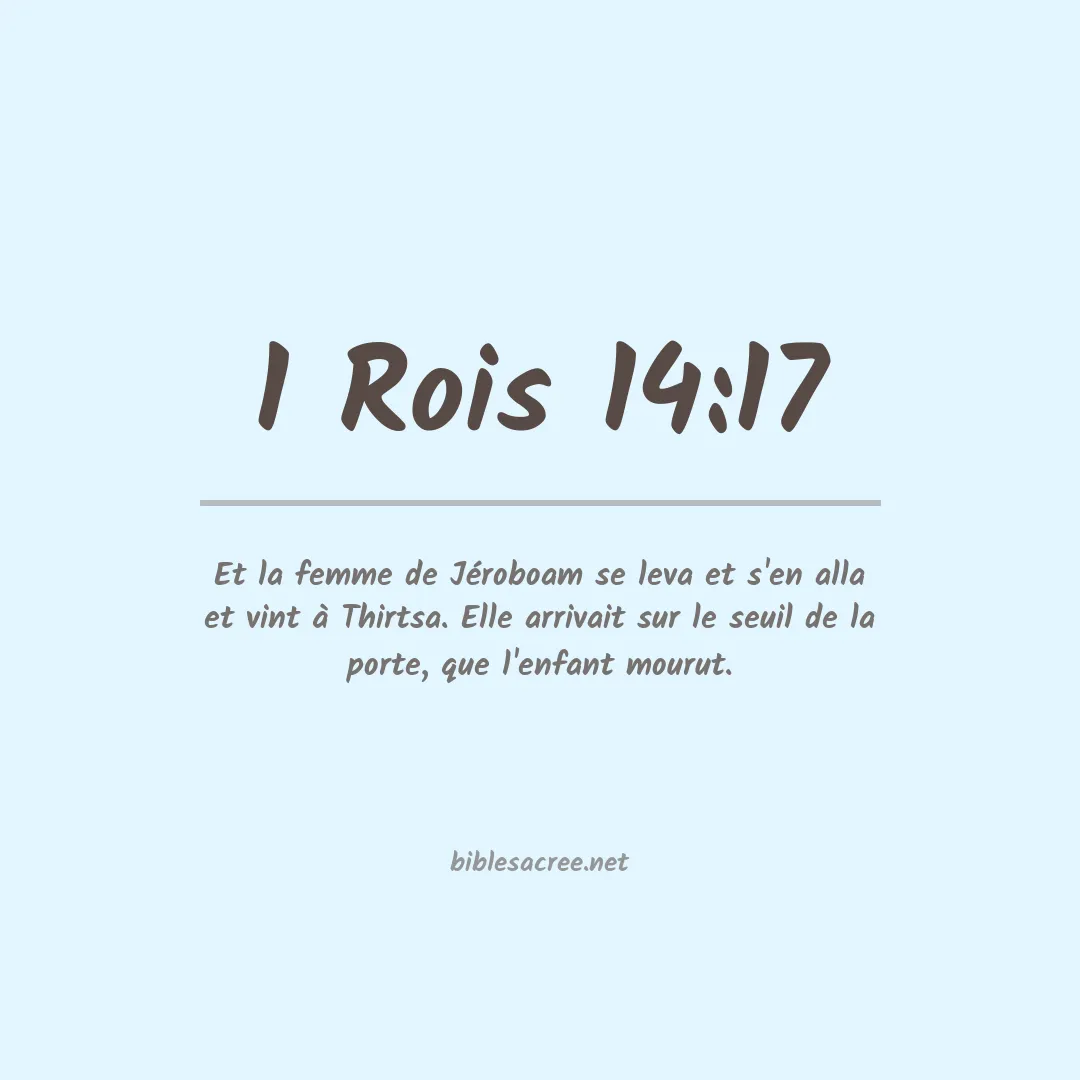 1 Rois - 14:17