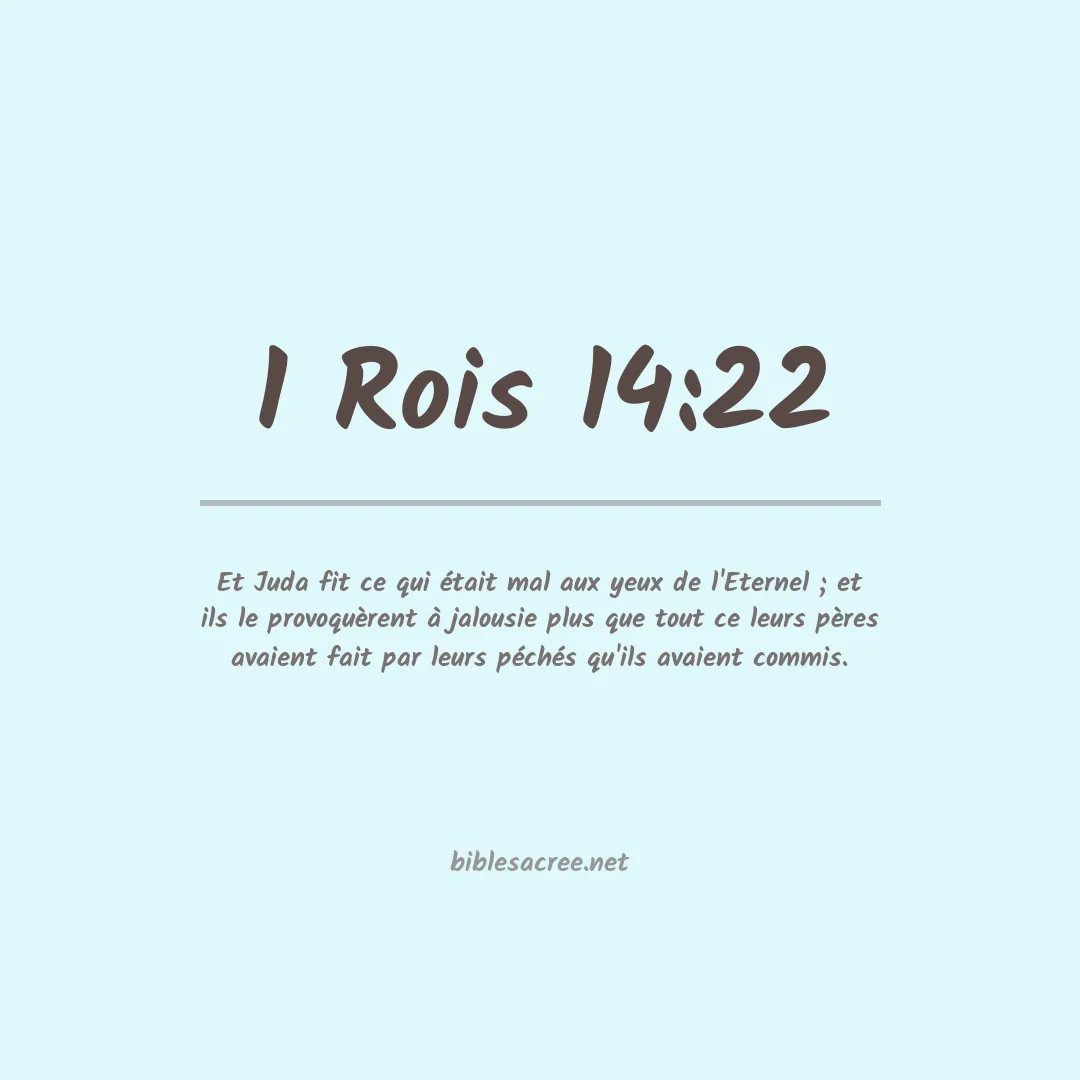 1 Rois - 14:22