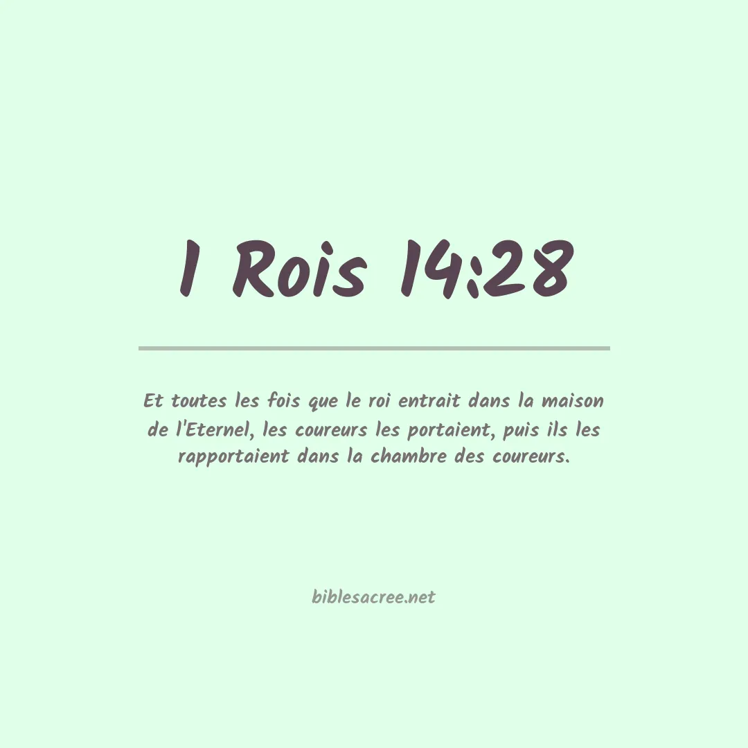 1 Rois - 14:28