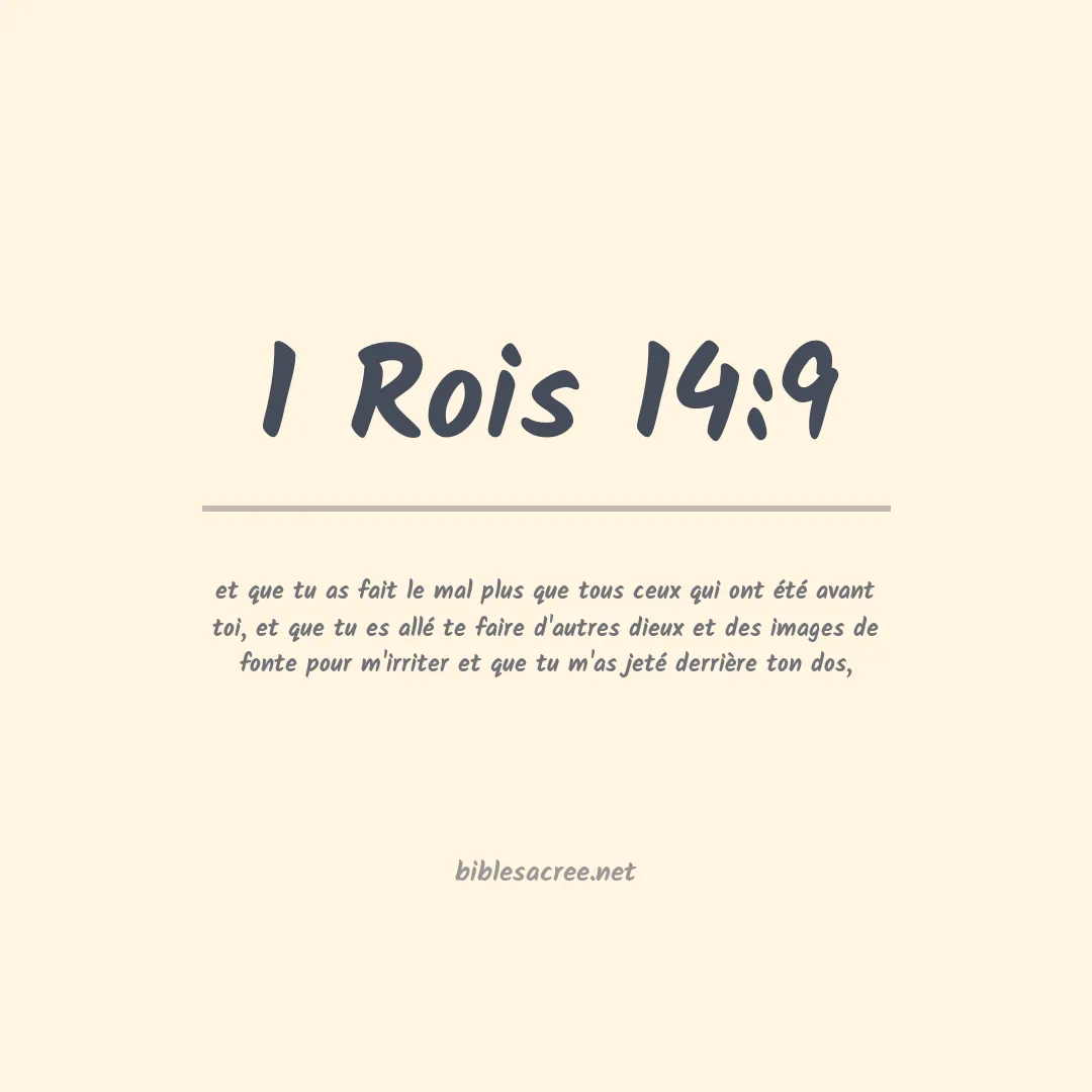1 Rois - 14:9