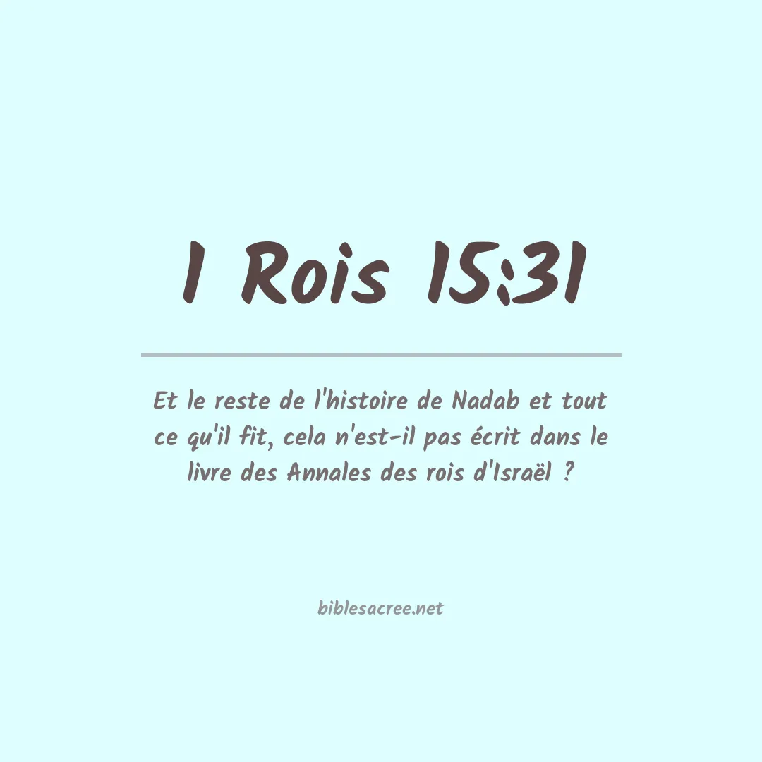 1 Rois - 15:31