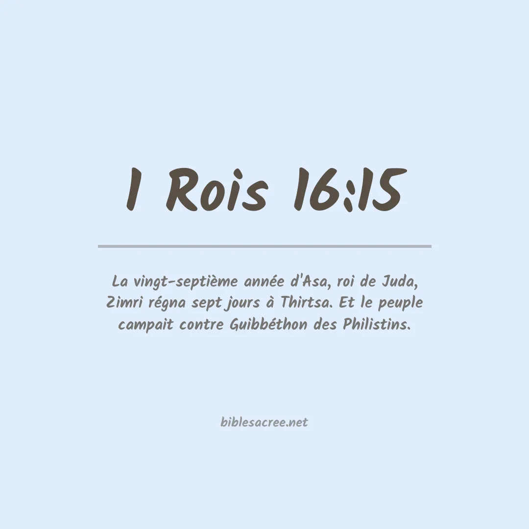 1 Rois - 16:15