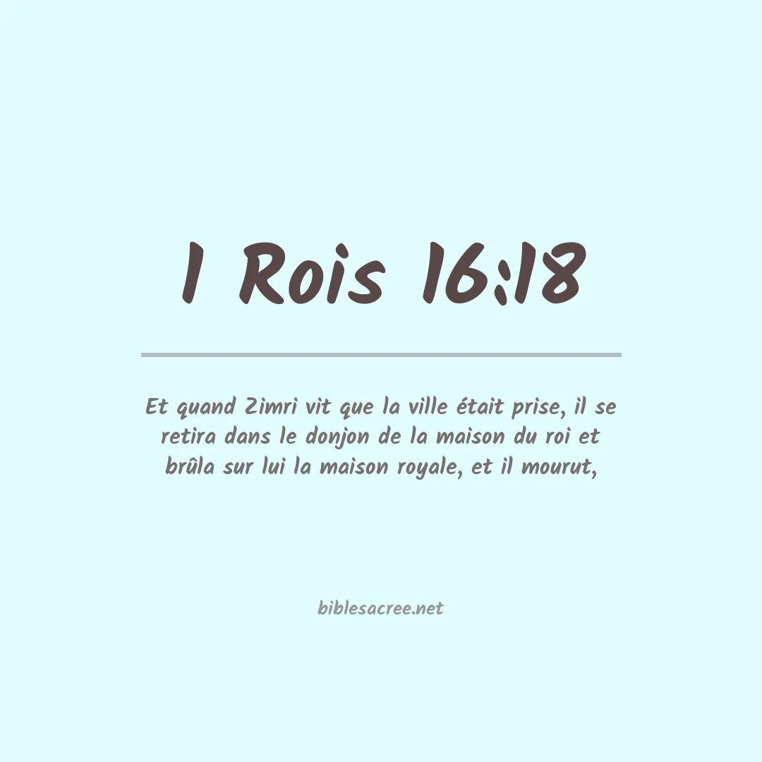 1 Rois - 16:18