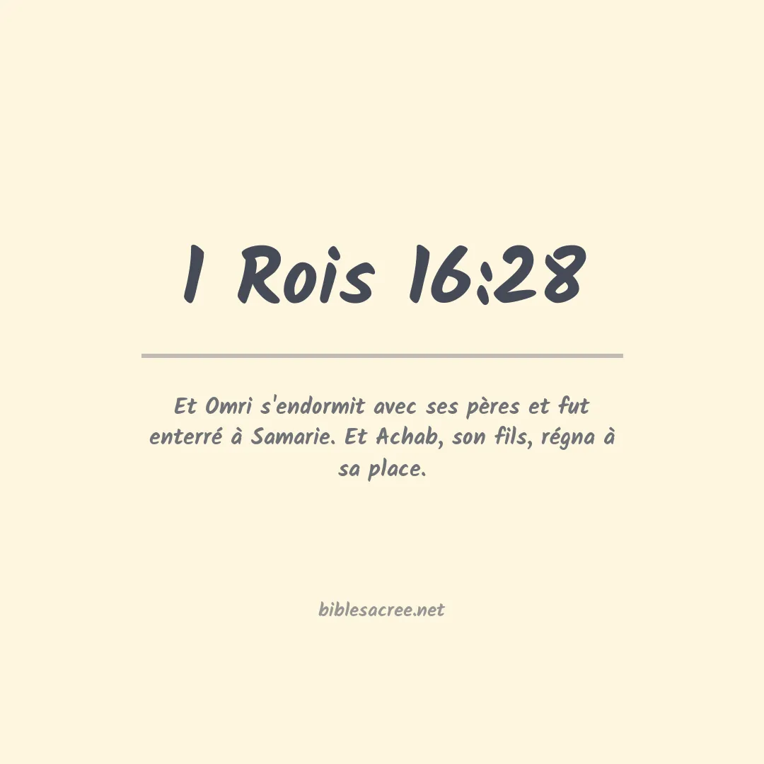 1 Rois - 16:28