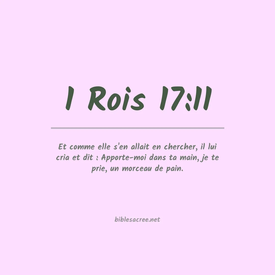 1 Rois - 17:11