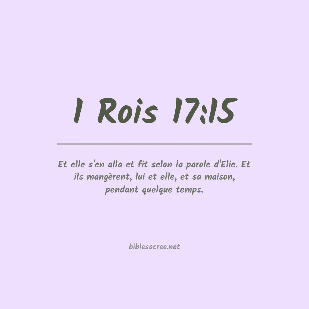 1 Rois - 17:15