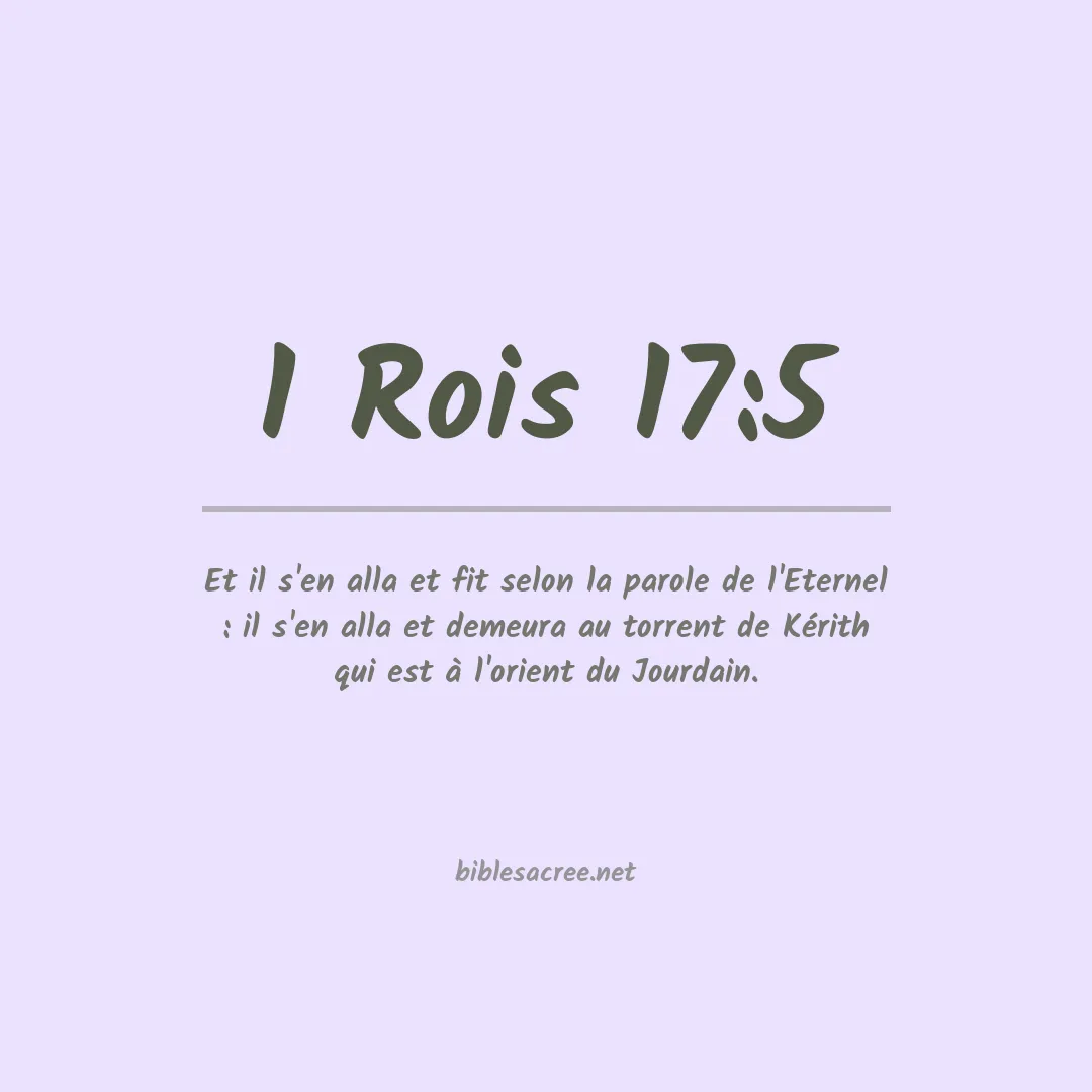 1 Rois - 17:5