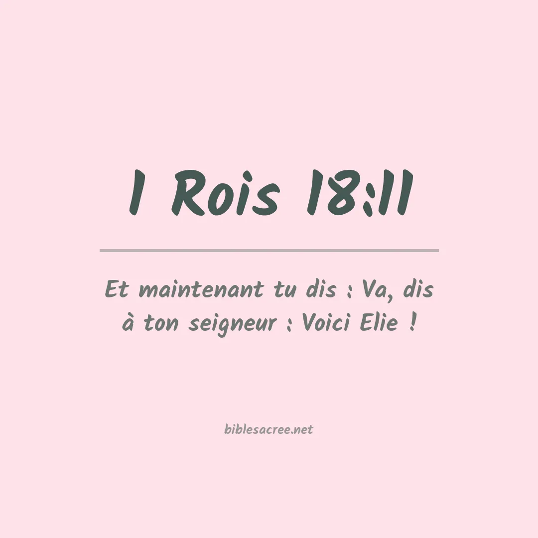 1 Rois - 18:11