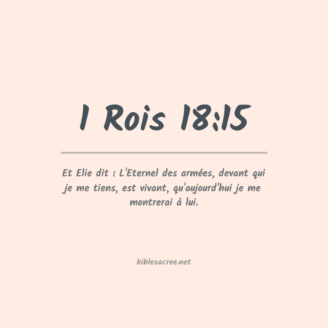 1 Rois - 18:15