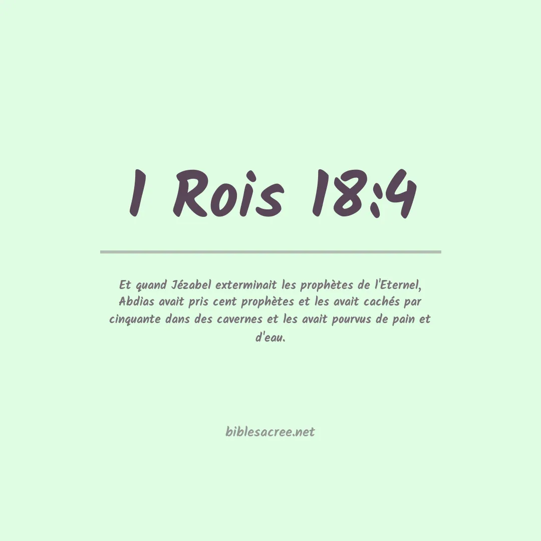 1 Rois - 18:4